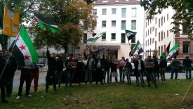 Mahnwache vor dem Konsulat der russischen Foederation! Frankfurt am Main , 06-10-2016